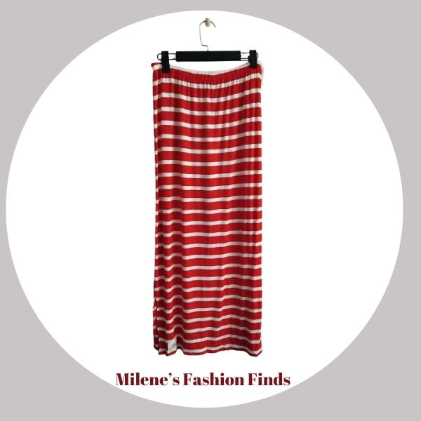 Ladies Skirt - Red & White