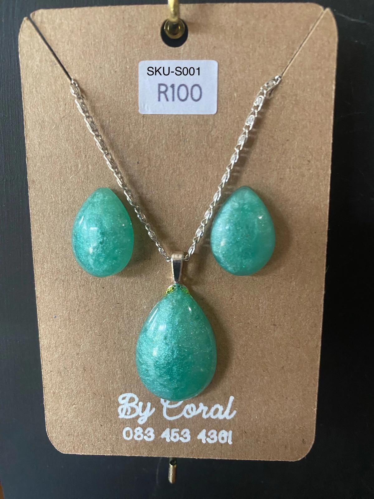 Necklace and earrings