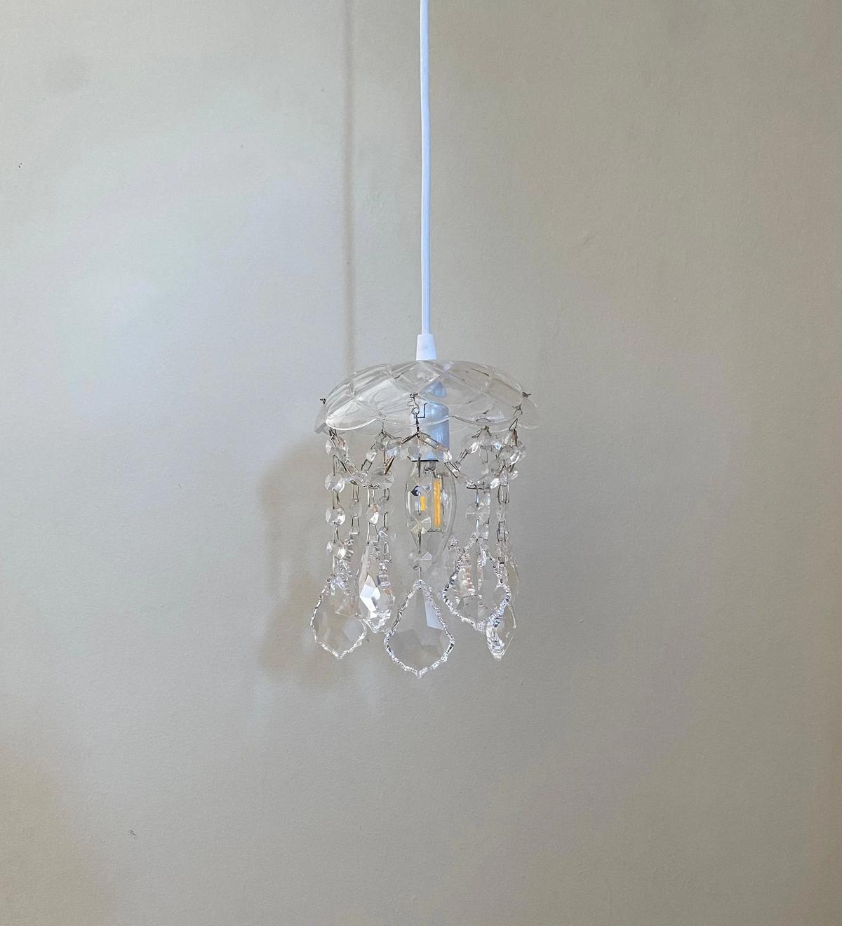 Large Bobeche 1 Light Pendant