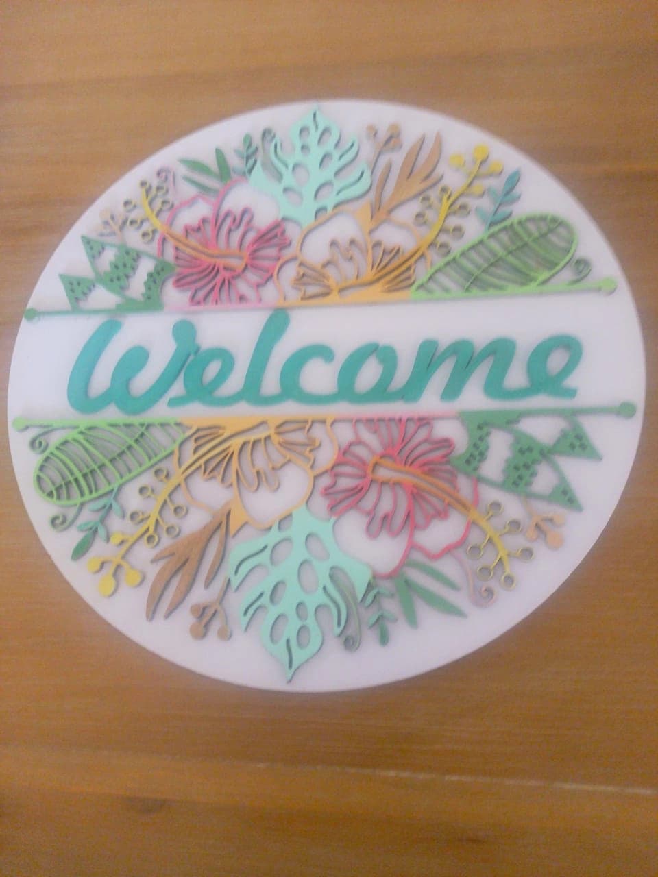 Welcome Board - MDF - 30cm diameter