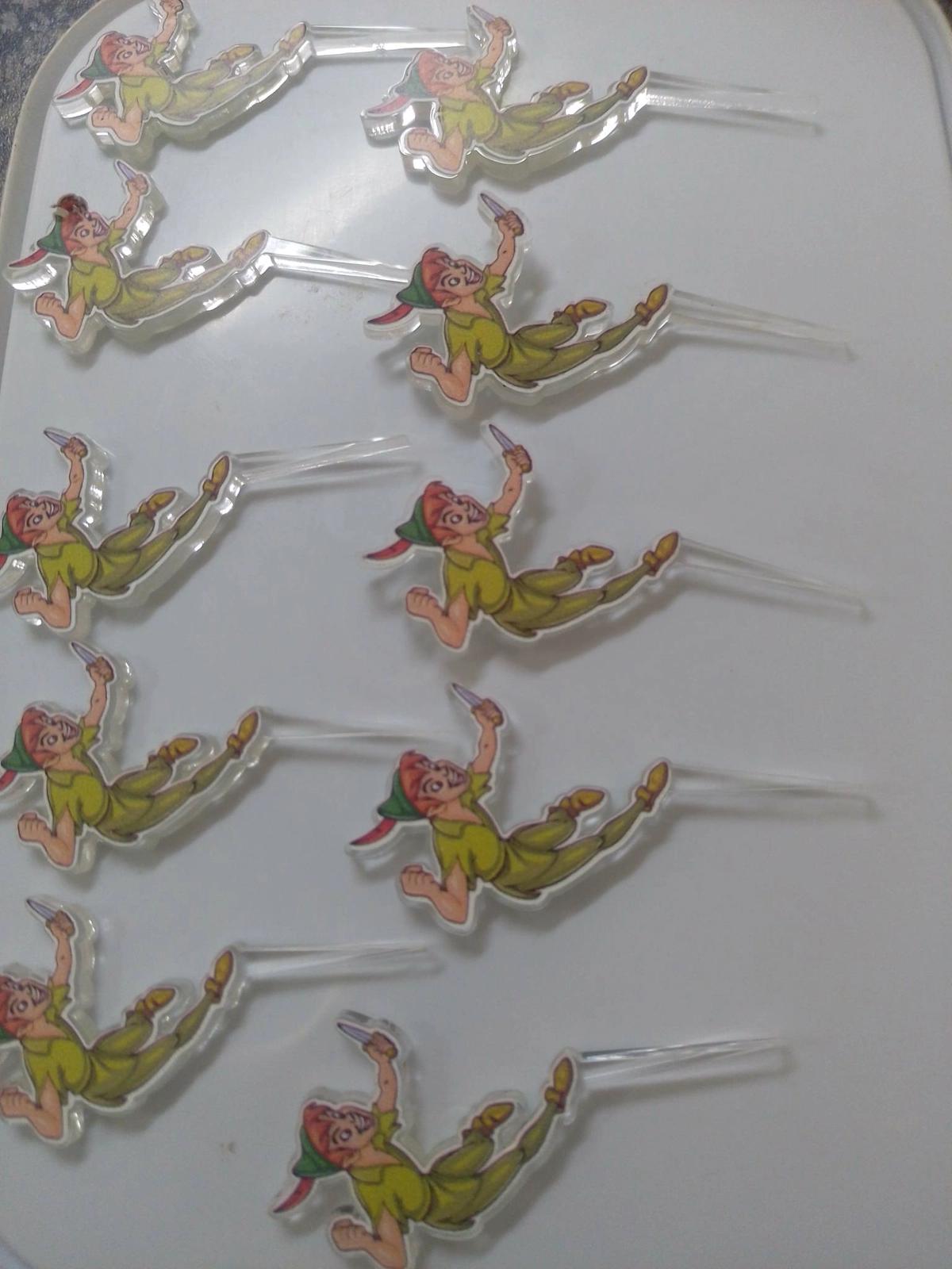 Cupcake Toppers pkt 10 Tinkerbell , Peterpan