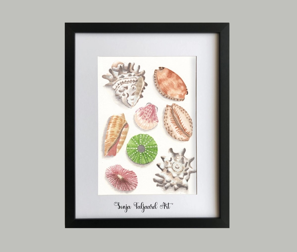Sea shell wall art print 4