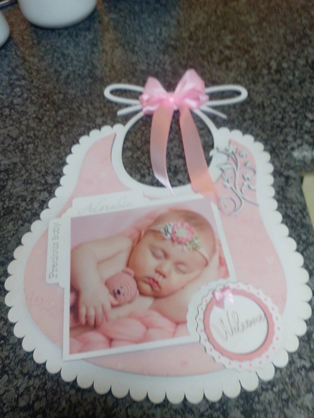 Baby photo frame . MDF