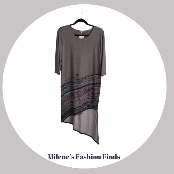 Blue Wood Dress - XL