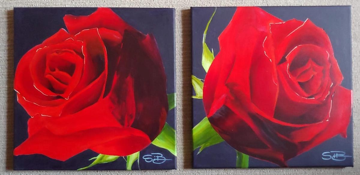 Red Roses Painting set