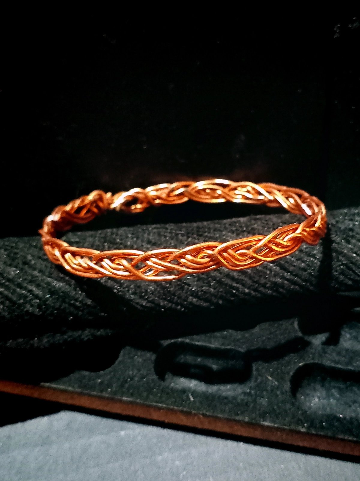 Bracelet - Copper - Celtic inspired braided wire design