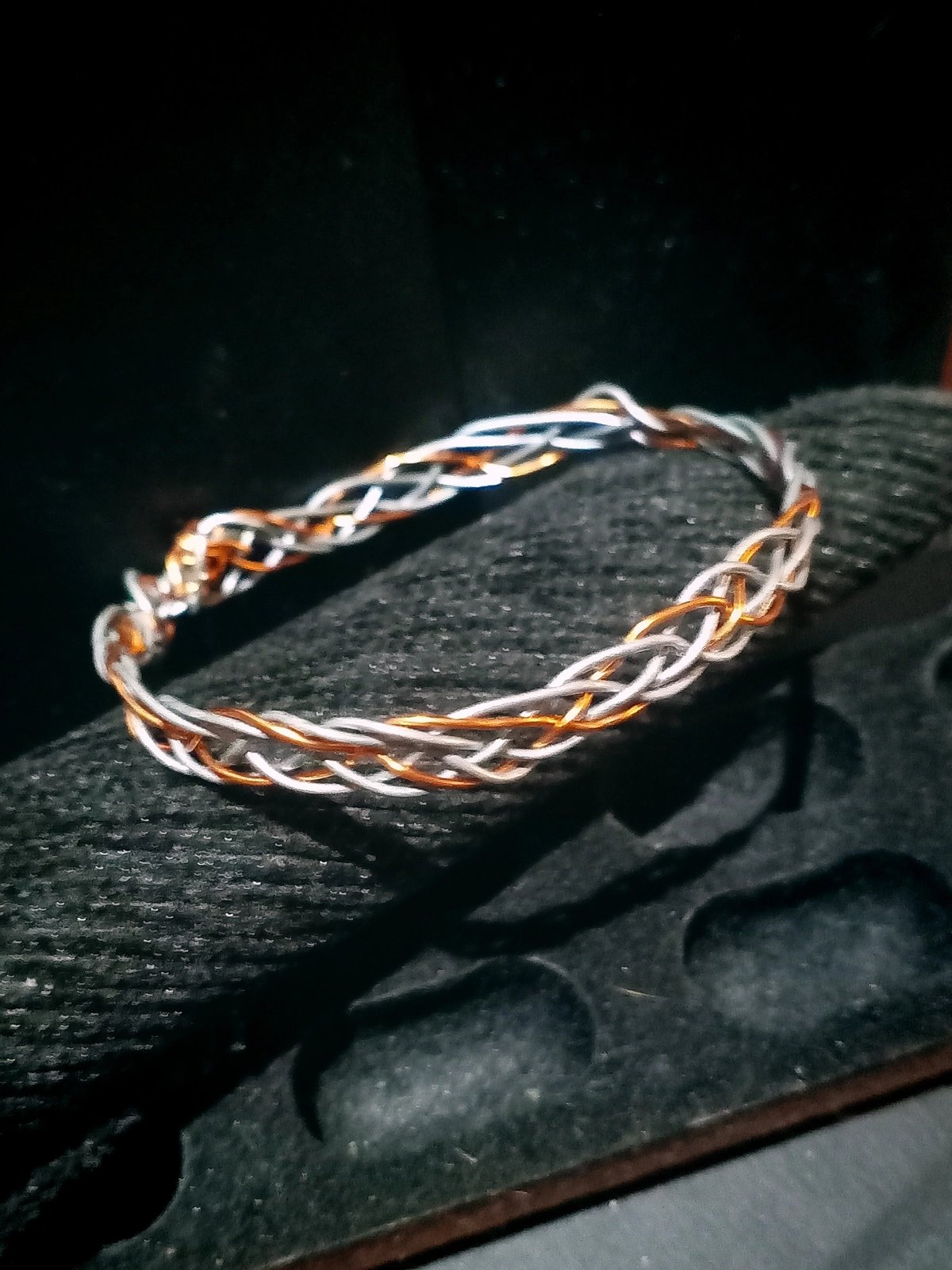Bracelet - Copper/Aluminium - Celtic inspired braided wire design