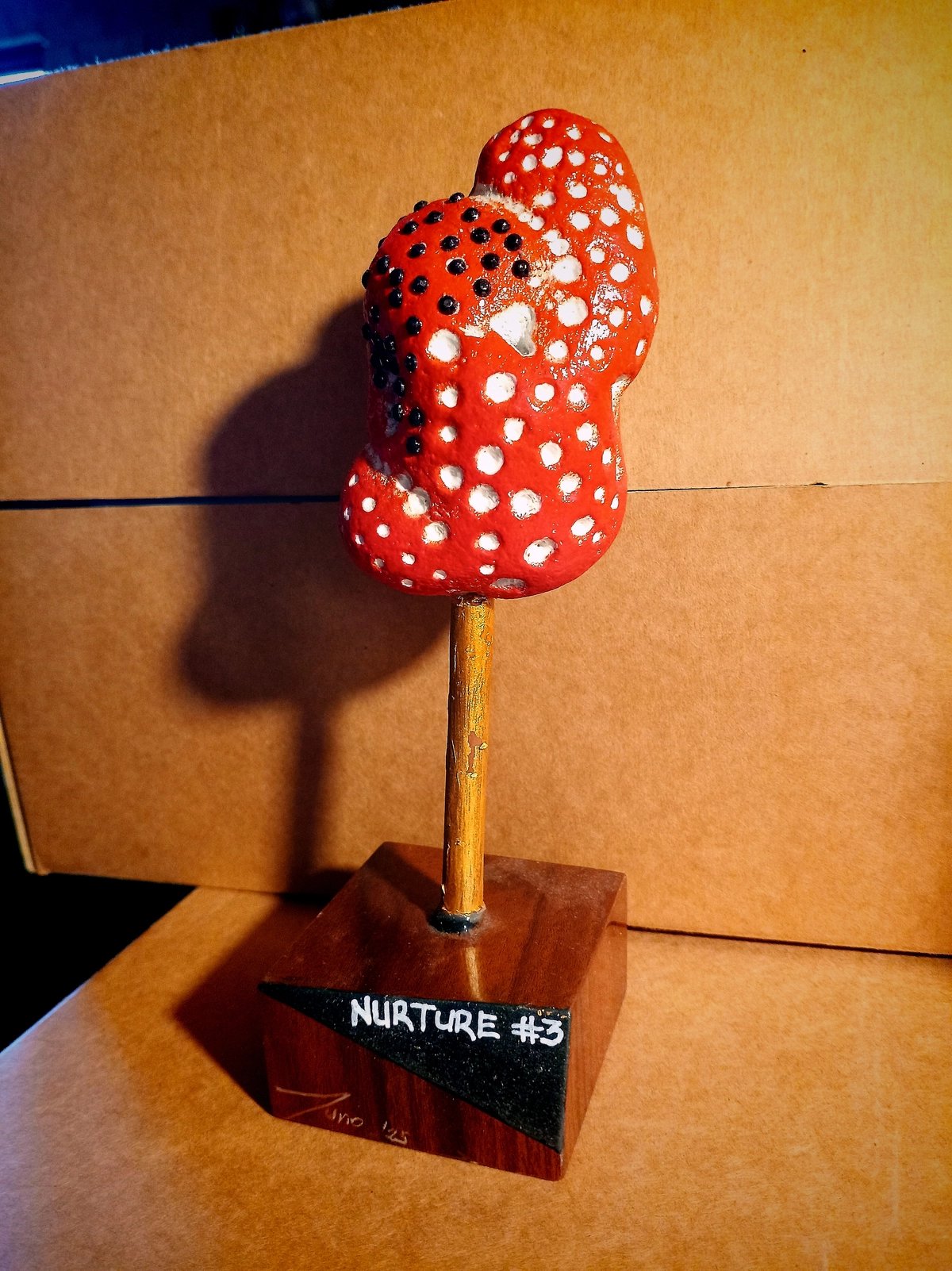 Statue - Stone artistic depiction - titled 'Nurture #3'