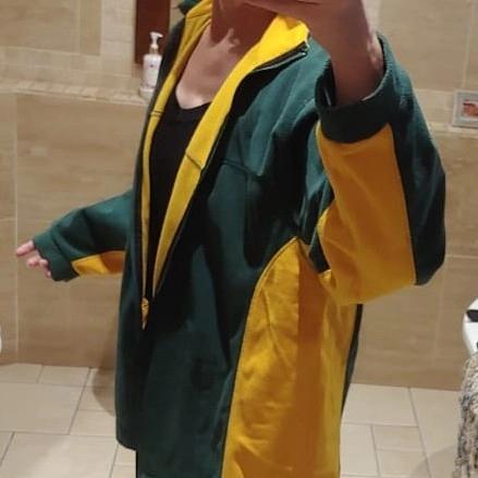 Unisex Green and gold jacket Same as “Springbok” jacket, just no emblems