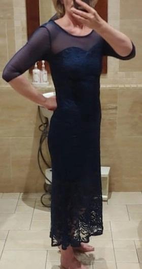 Navy Blue Evening Dress
