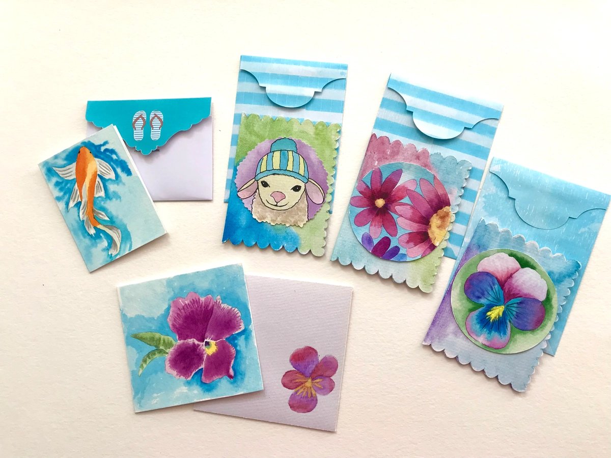 Little cute handmade card bundle