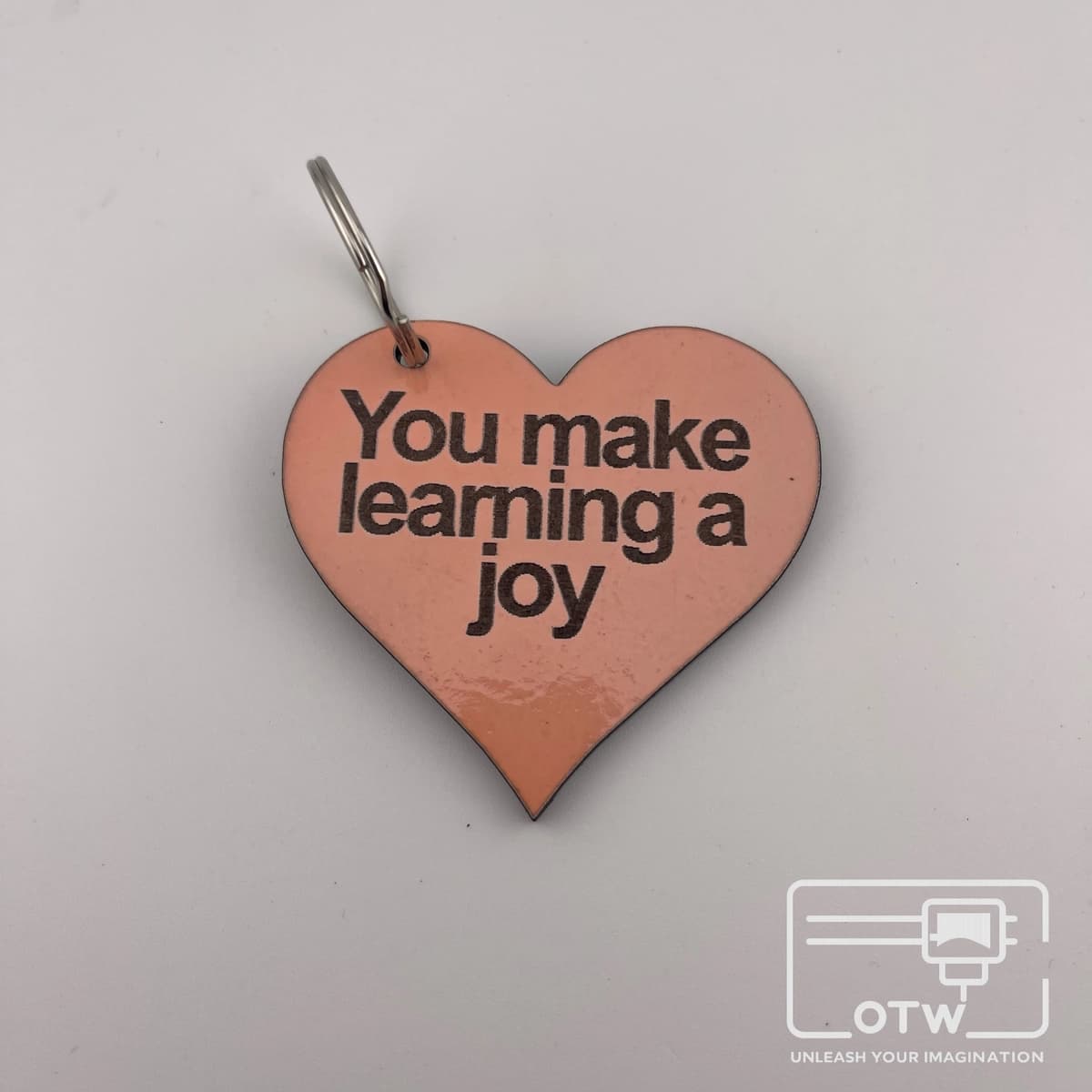 Make Learning a Joy Heart Keyring